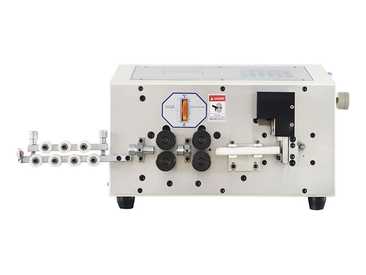 Wire Cutting Stripping and Bending Machine for 1–16 mm² with Keypad Control