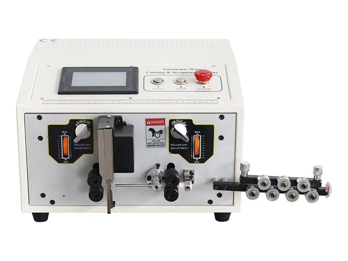 Benchtop Wire Cutting and Stripping Machine, 0.1–4.5 mm², Touchscreen