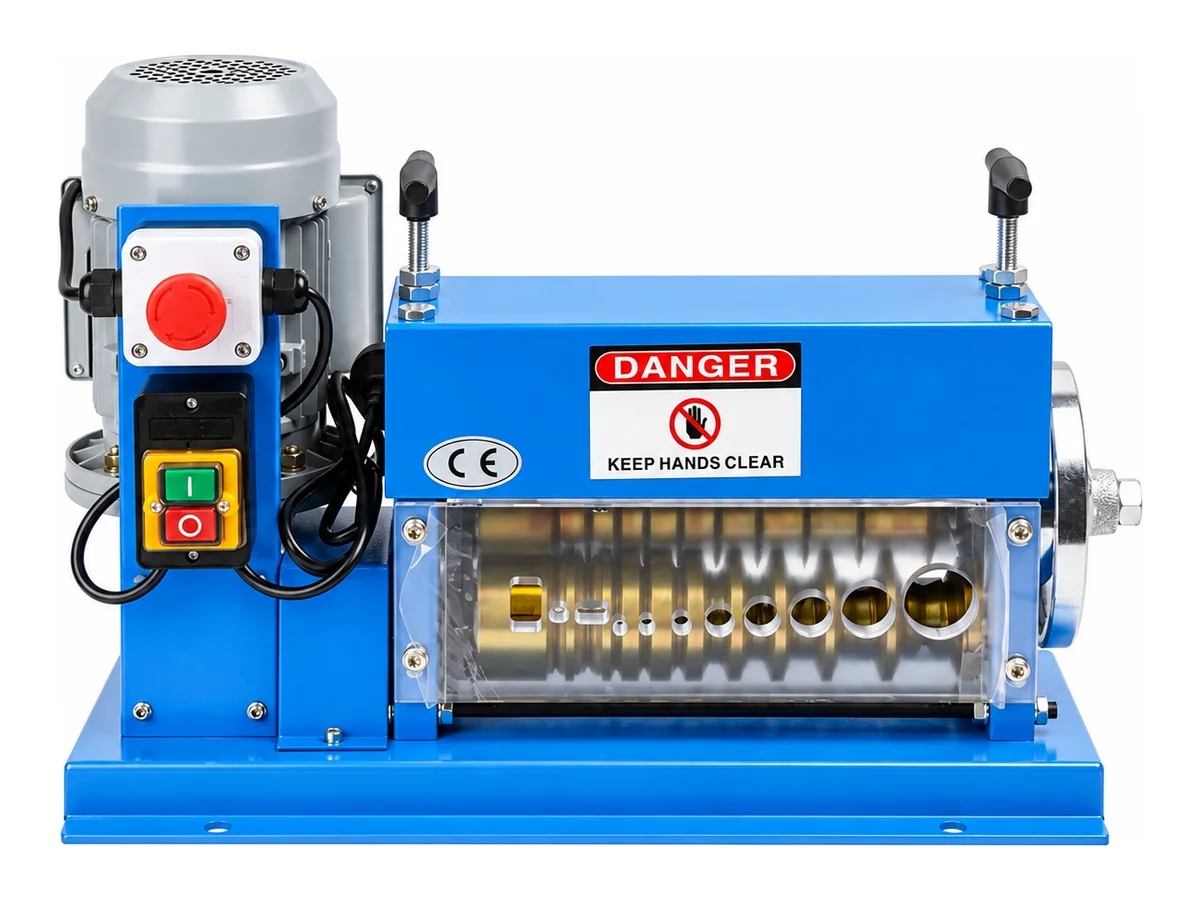 Electric Scrap Wire Stripping Machine for Copper Recovery, 1.5–38 mm