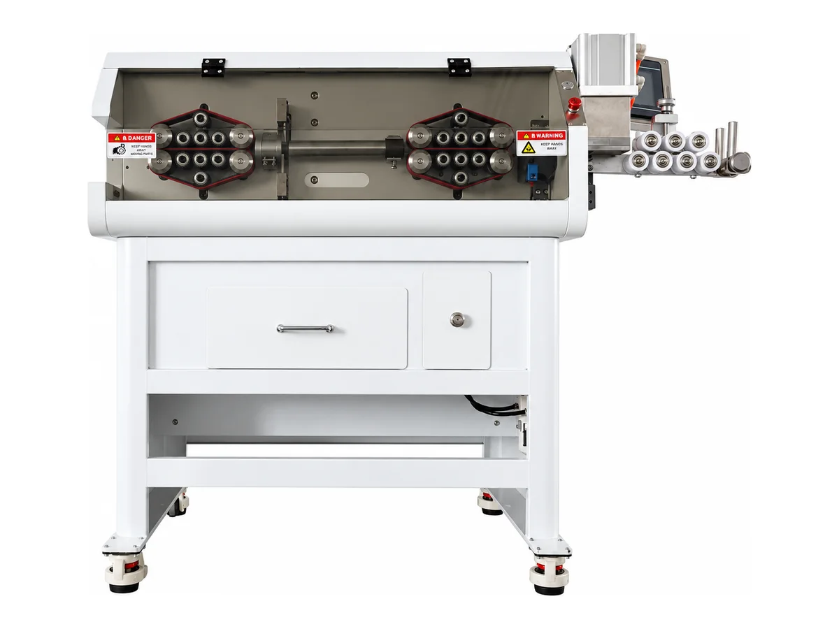 Flat Cable Cutting, Slitting and Stripping Machine for 10–120 mm² Multi-Pin Ribbon Cable