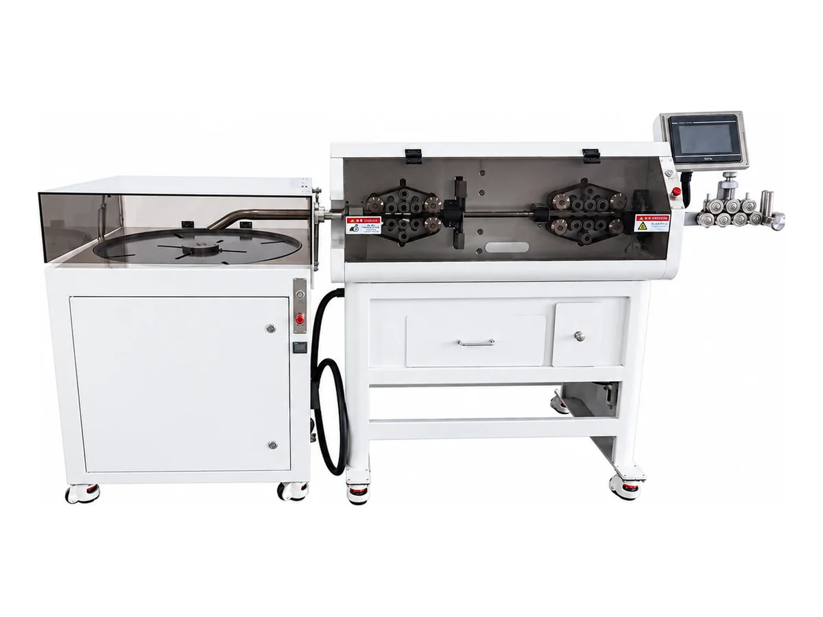 Large Cable Cutting and Stripping Machine with Wire Coiling Unit for 10–70 mm²