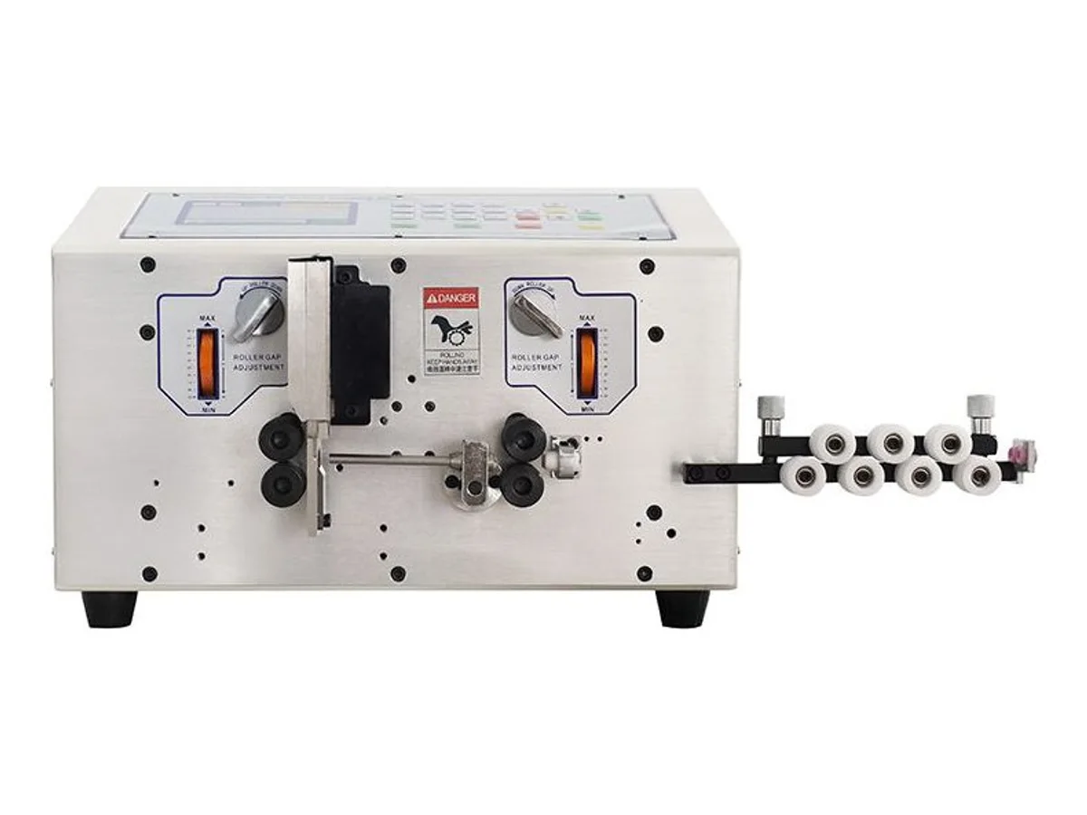 Double-Wire Automatic Cutting and Stripping Machine for 0.1–4.5 mm² Wire