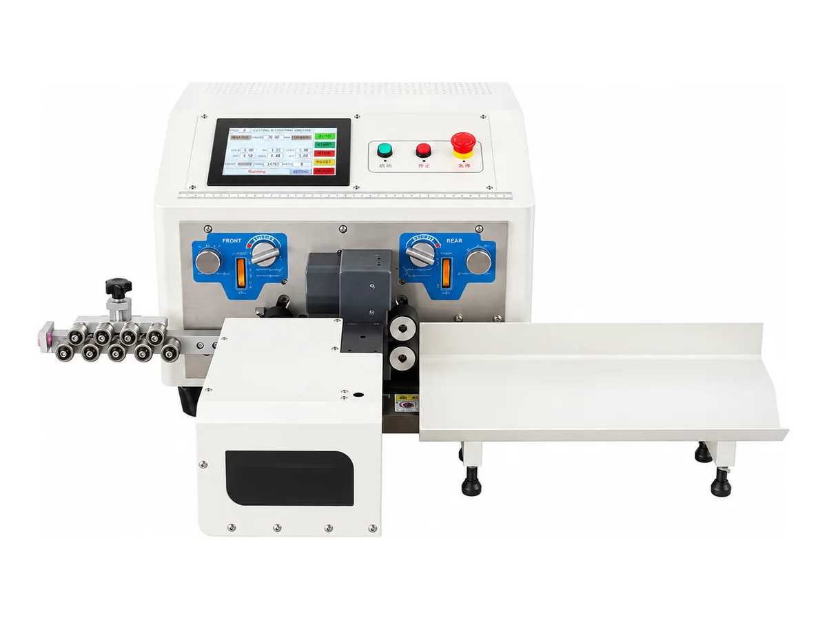 Two-Layer Wire Stripping and Twisting Machine with Middle Stripping
