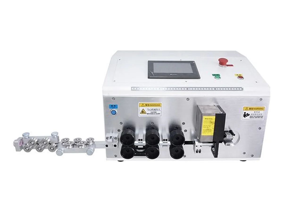 Wire and Cable Bending Machine with Inline Cutting and Stripping for 2–35 mm²