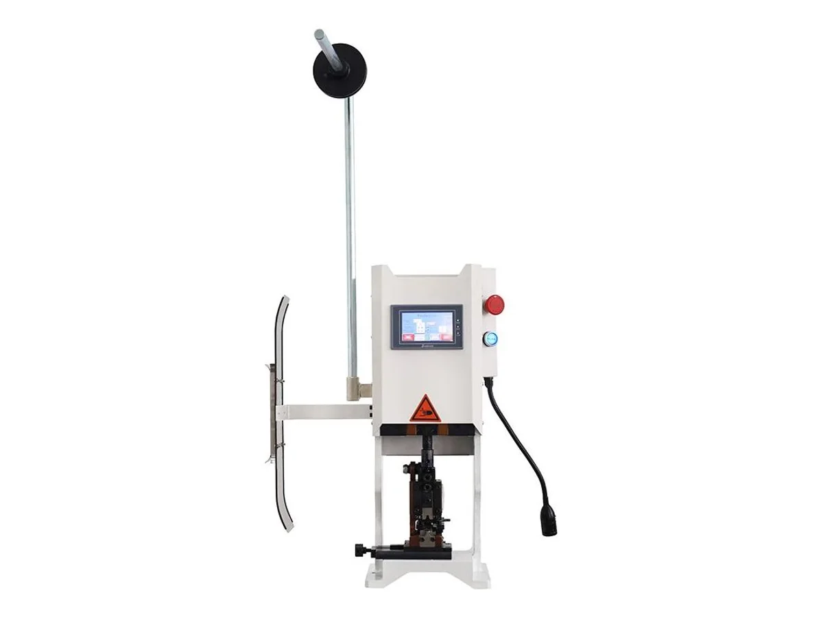 2-Ton Servo Terminal Crimping Machine, 20 kN Touchscreen Bench Press