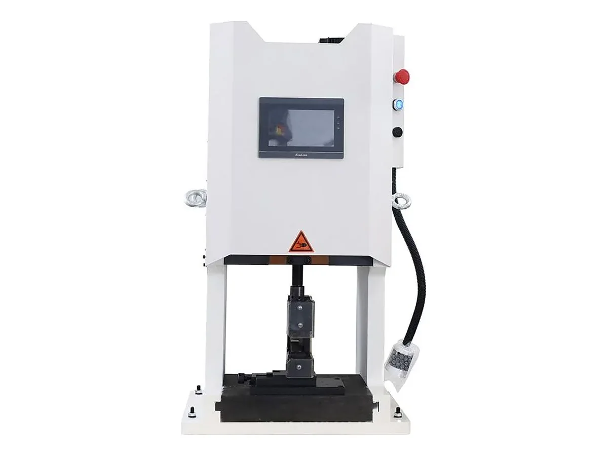 20-Ton Servo Cable Lug Crimping Machine, 200 kN and 40 mm Stroke