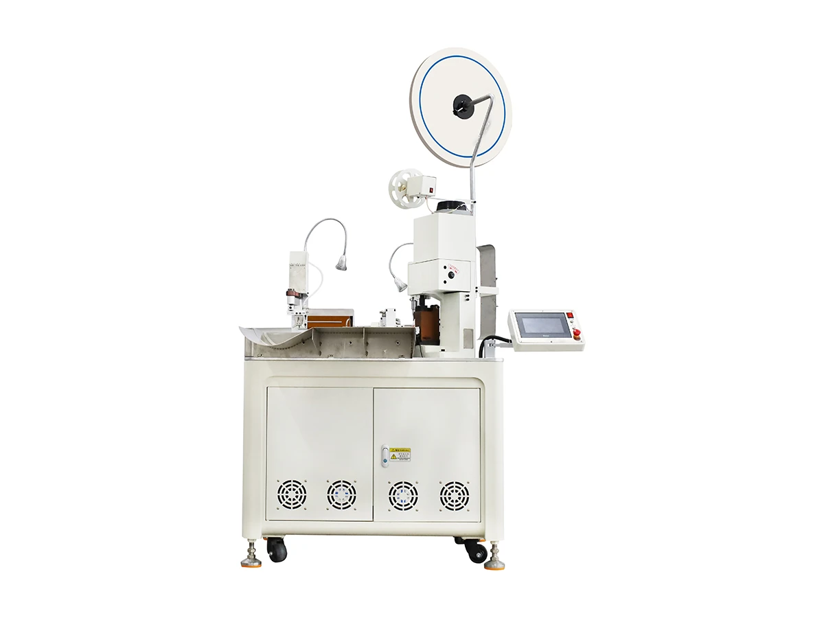 Automatic Wire Crimping and Tinning Machine for AWG 14–28 Leads