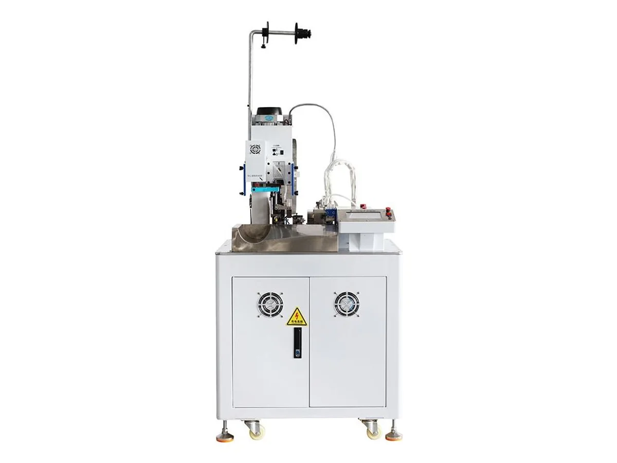 Hot Stripping and Single-End Crimping Machine for Braided Cloth Wire, AWG 18–28 WM-3217