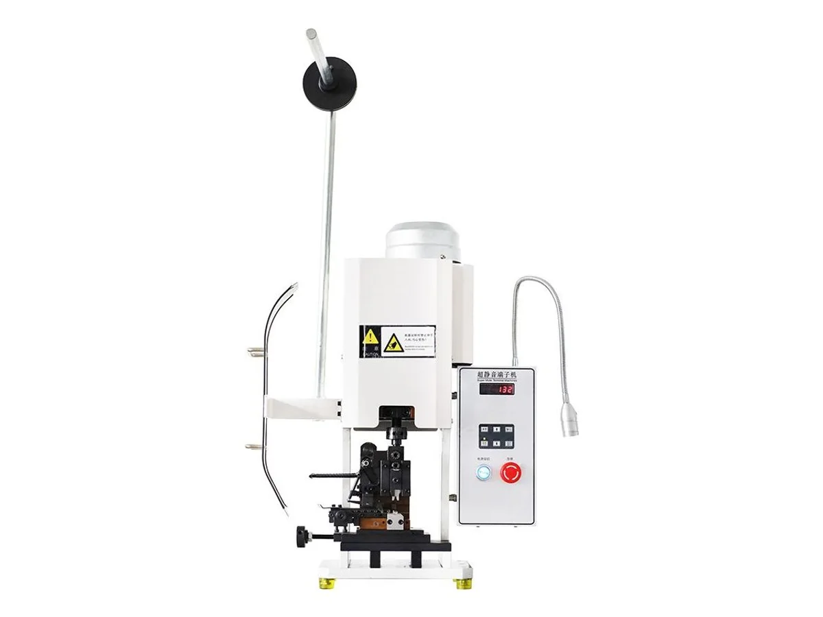 2-Ton Super-Quiet Terminal Crimping Machine with Side-Mounted Controls