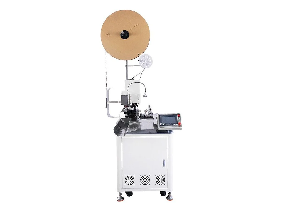 Cut, Strip and Tubular Ferrule Crimping Machine, Chain-Fed, AWG 12–28