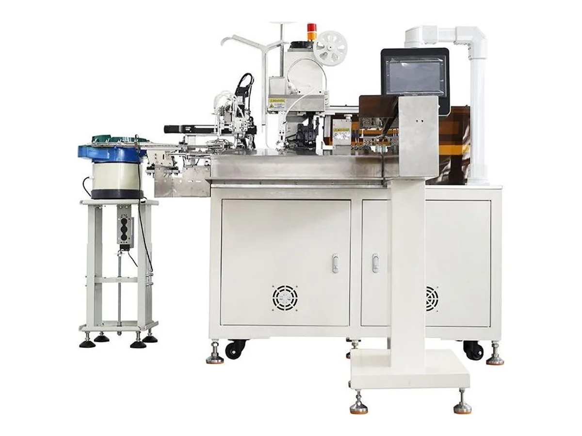 Multi-Color Single-End Housing Inserting and Tinning Machine, AWG 20–30