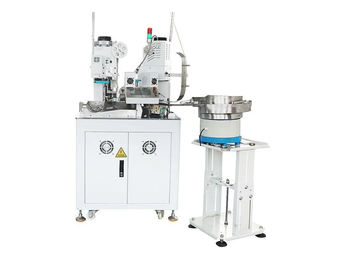 Terminal Crimping Machine with One-End Insulation Sleeve Inserting, AWG 16–24 WM-374