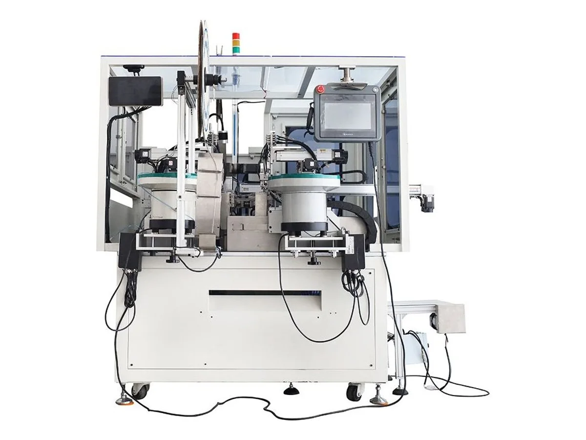 Double-End Terminal Crimping and Housing Insertion Machine for 32–16 AWG Wire WM-376