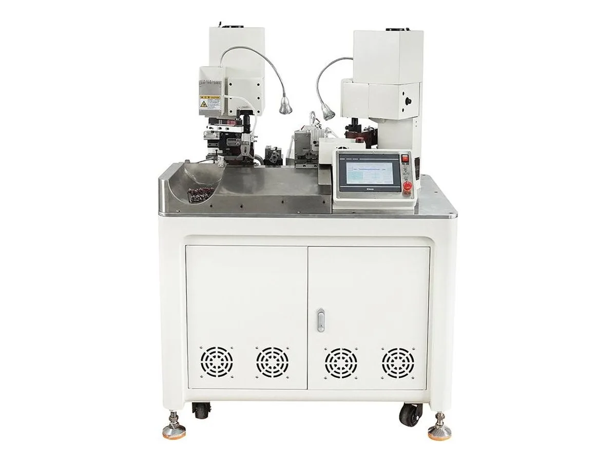 Fully Automatic Dual-End Wire Crimping Machine with Servo Drive, 14–28 AWG WM-382