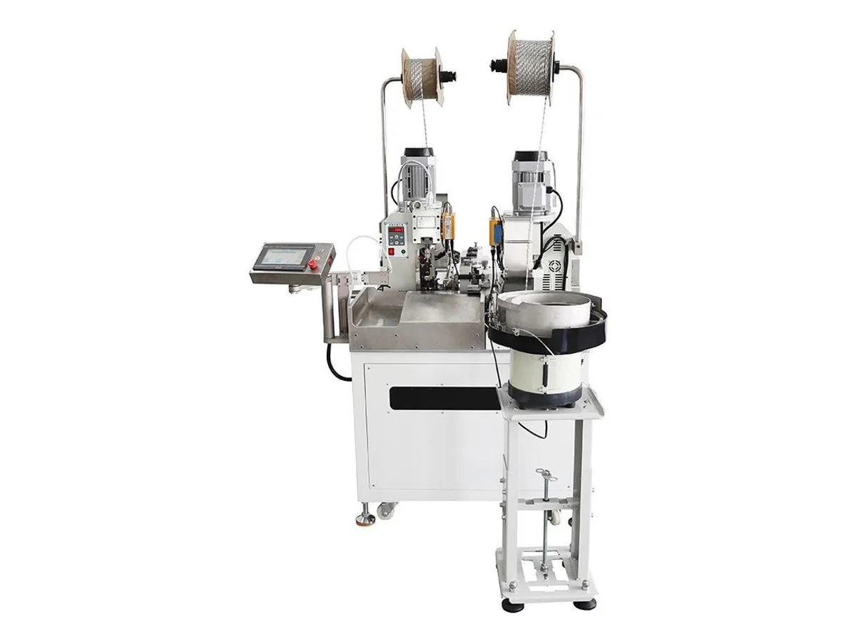 Double-End Terminal Crimping Machine with Insulation Sleeve Insertion, 10–24 AWG WM-388