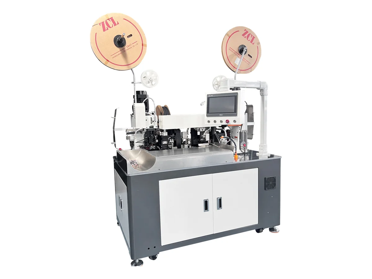 Automatic Sheathed Cable Crimping and Heat Shrink Tube Inserting Machine WM-394