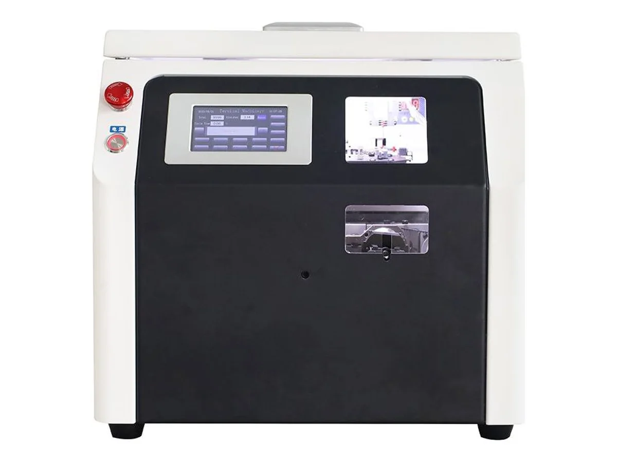 E-Tube Terminal Crimping Machine, 2.5-Second Strip-Twist-Crimp for 0.3–6 mm² Bootlace Ferrules WM-397