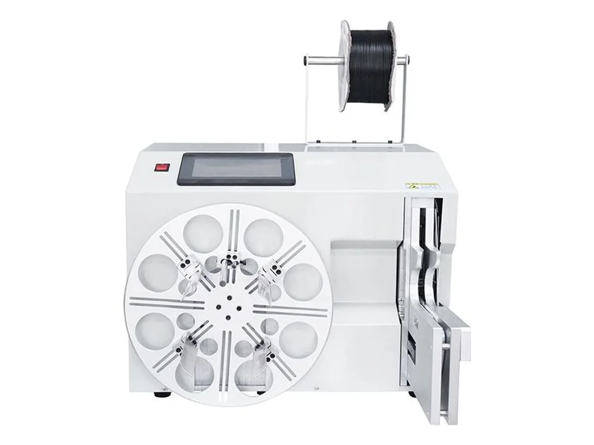 Semi-Automatic Cable and Hose Coil Winding and Bundling Machine