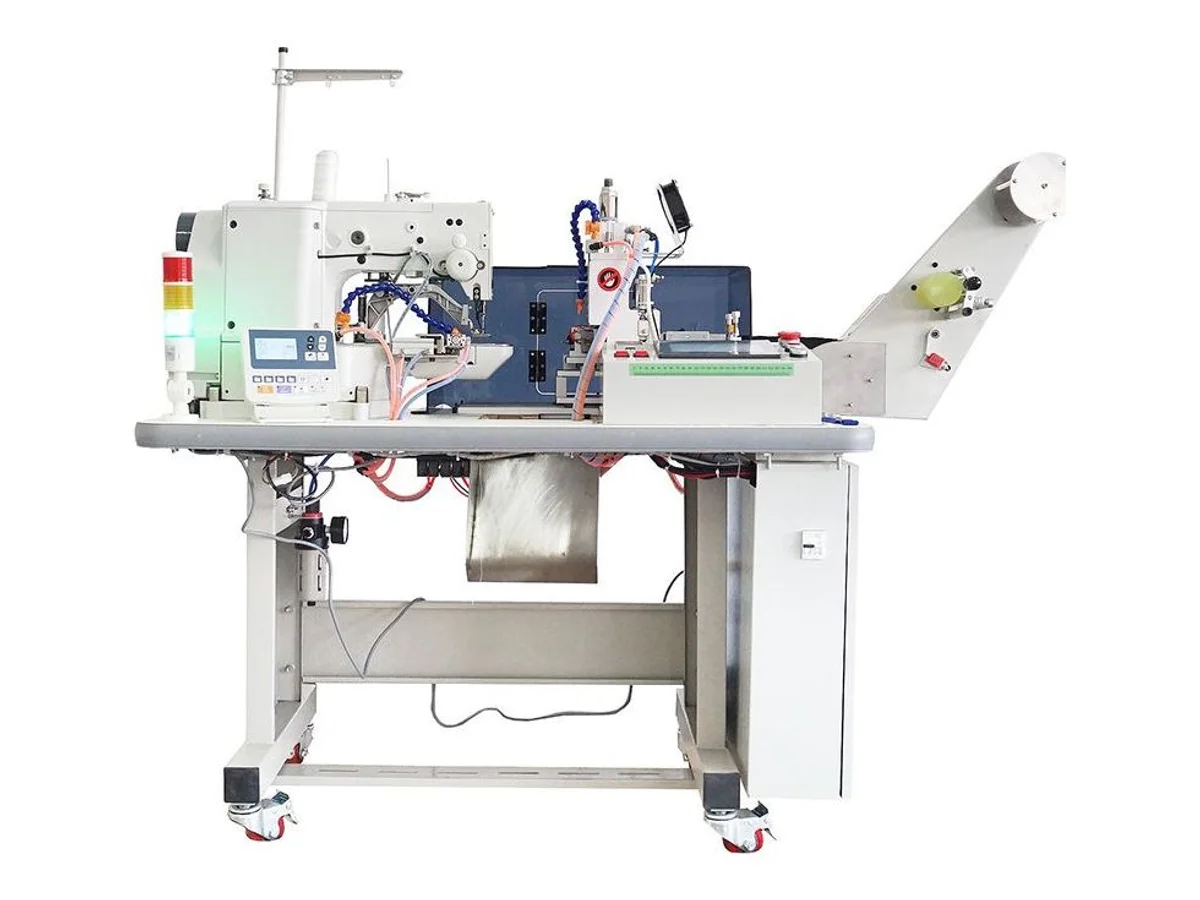 Automatic Webbing Cutting and Sewing Machine with Hot-Melt Blade, 1–95 mm Tape