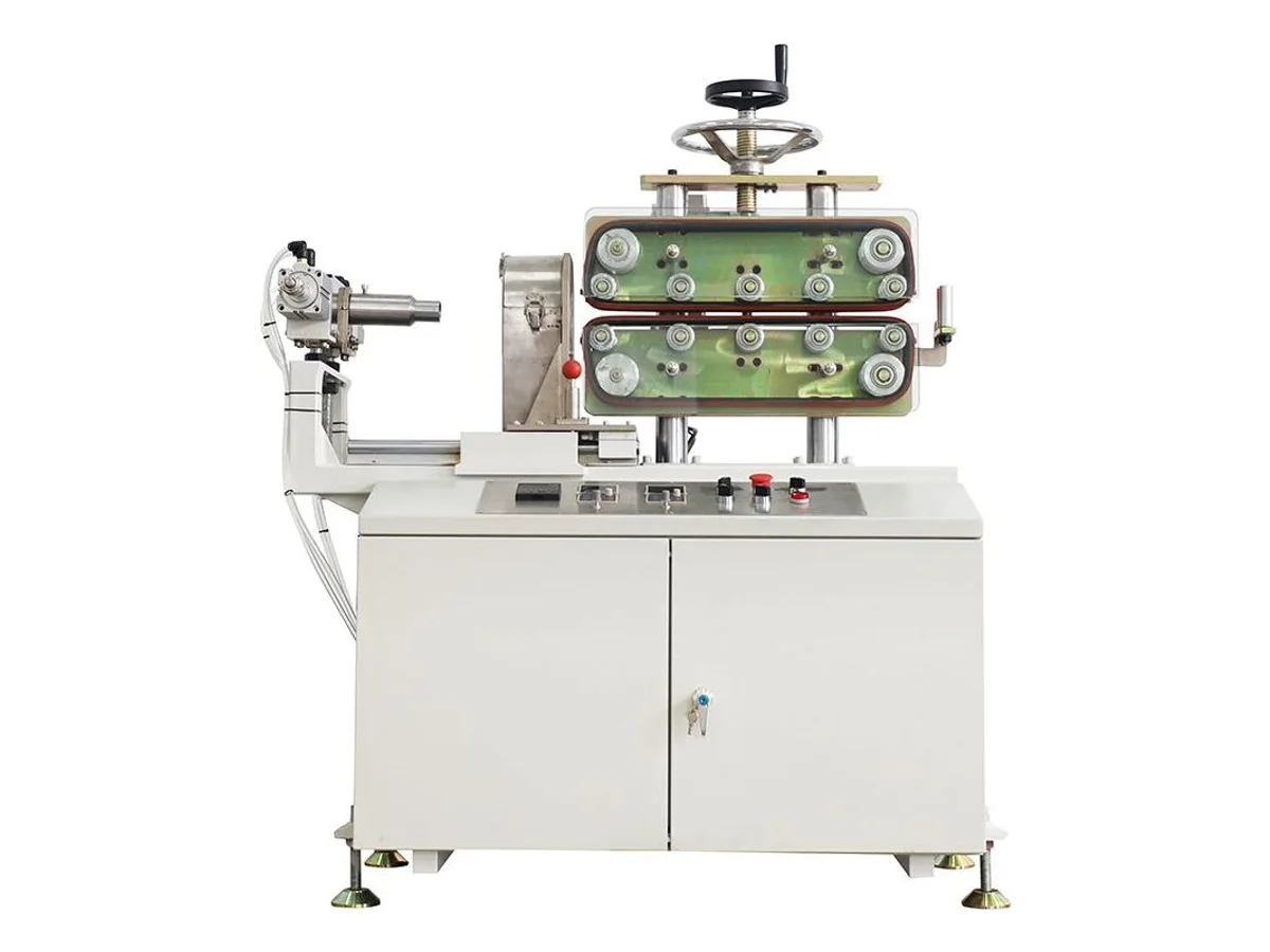 Spiral Cutting Machine for Plastic Pipes with Pneumatic Cut-Off and Meter Counter WM-571