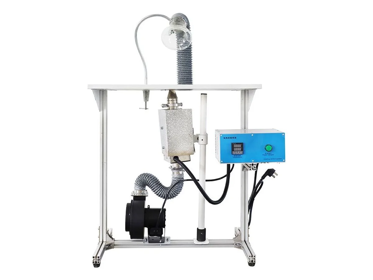 Bench-Mount Hot Air Heat Shrink Machine with Through-Table Air Outlet