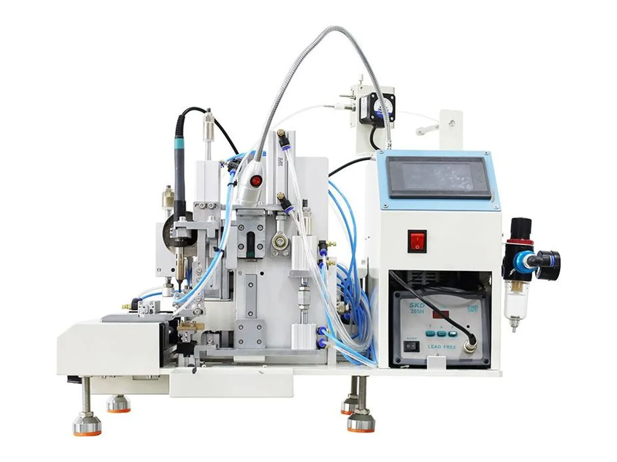 Semi-Automatic USB Cable Soldering Machine with Automatic Solder Feed WM-712