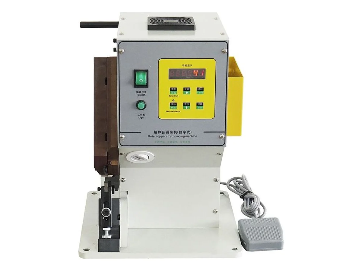 Compact Copper Tape Wire Splicing Machine with 3-Ton Crimp Force