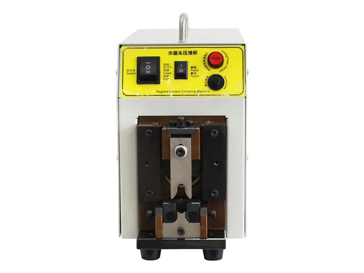 RJ45 Modular Plug Crimping Machine for 4P to 10P Network Connectors