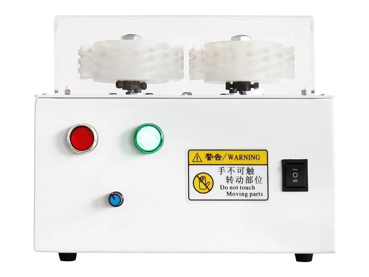 Benchtop Cable Shield Brushing Machine with Forward and Reverse Rotation