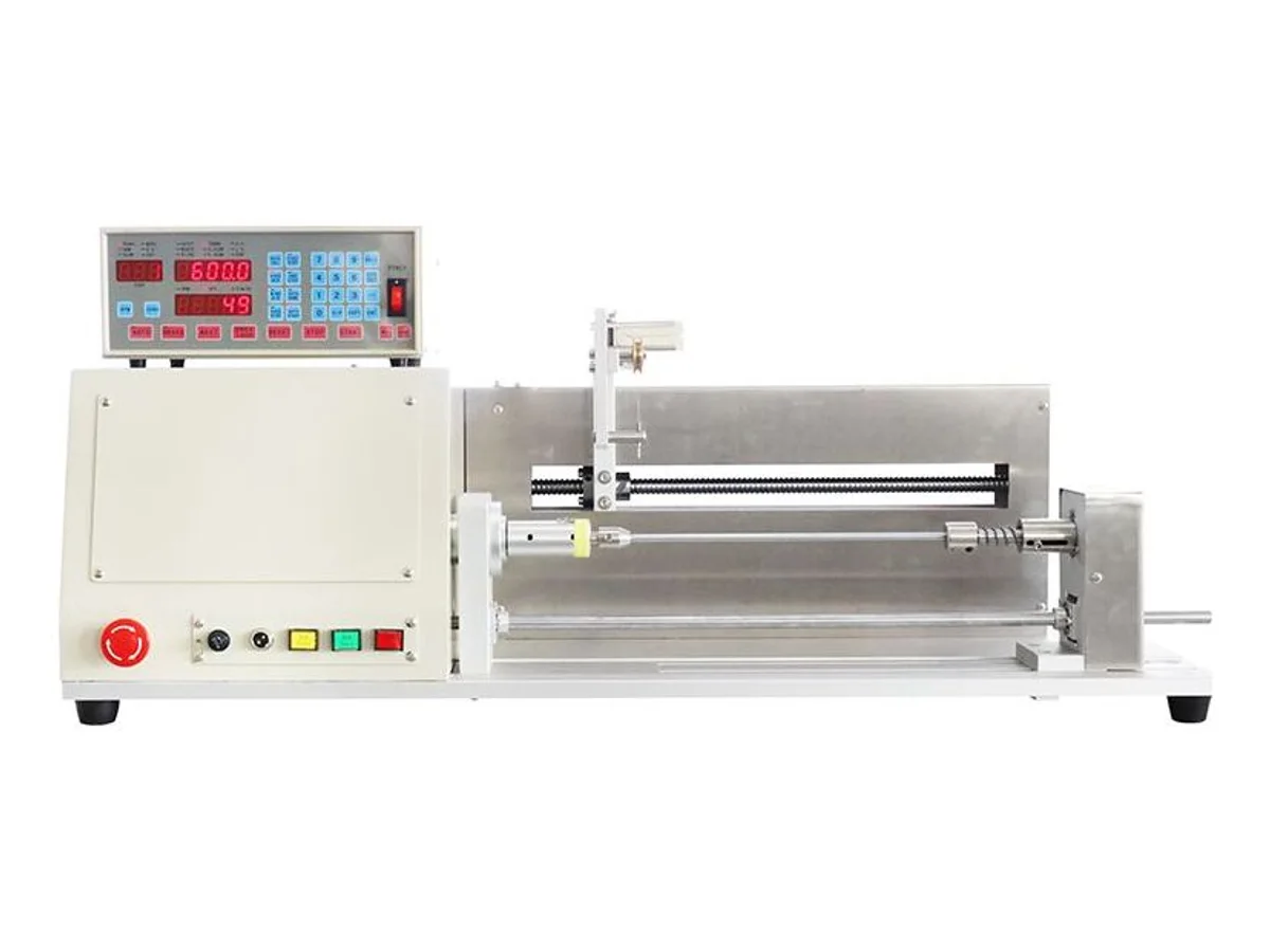 Automatic Magnet Wire Coil Winding Machine with 420 mm Programmable Traverse