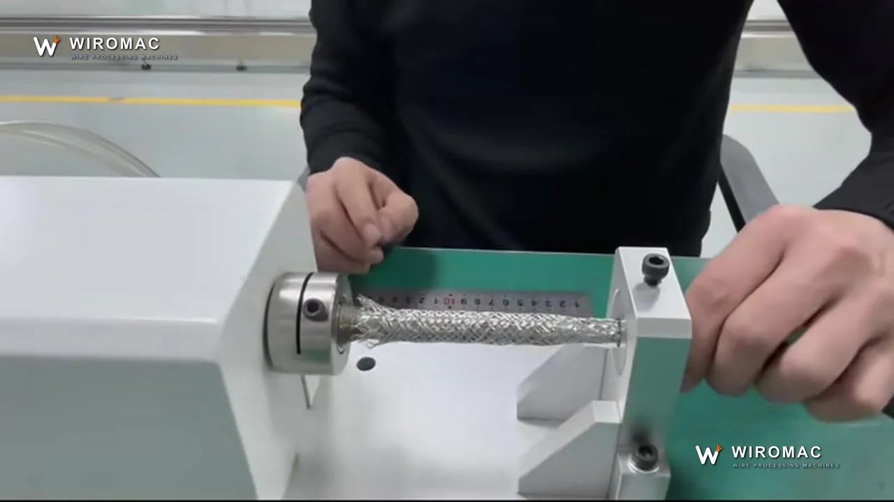 Pneumatic Shielding Layer Cutting Machine for Braided Cable, Shield OD 3–16 mm WM-192