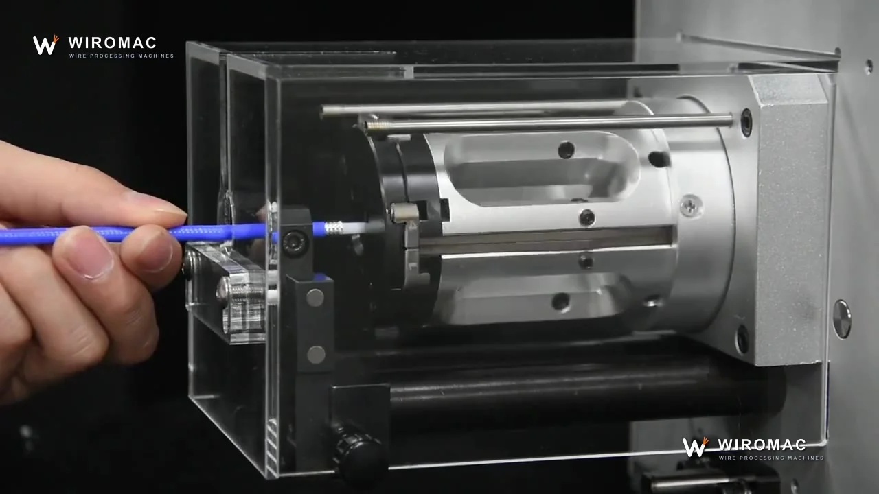 Semi-Automatic Coaxial Cable Stripping Machine for 2–23 mm Cable, 200 mm Strip Length WM-2320