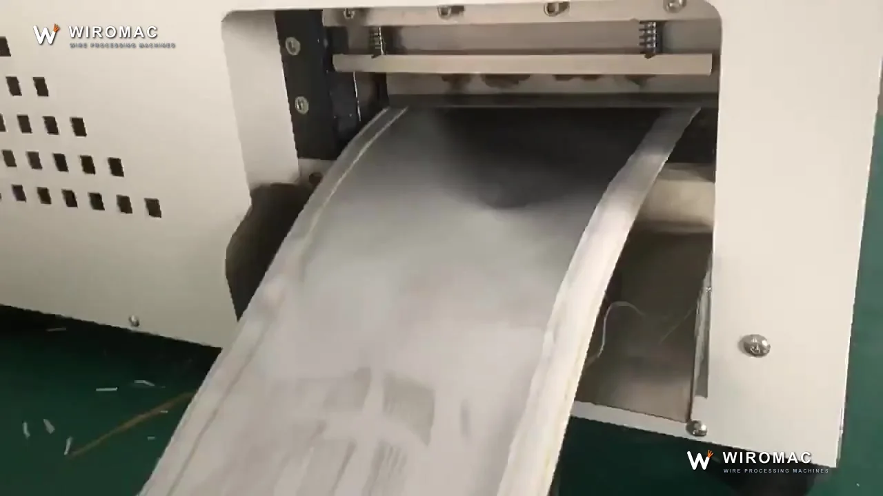 Automatic Webbing and Tape Cutting Machine with Pneumatic Blade, 80 mm Width WM-597