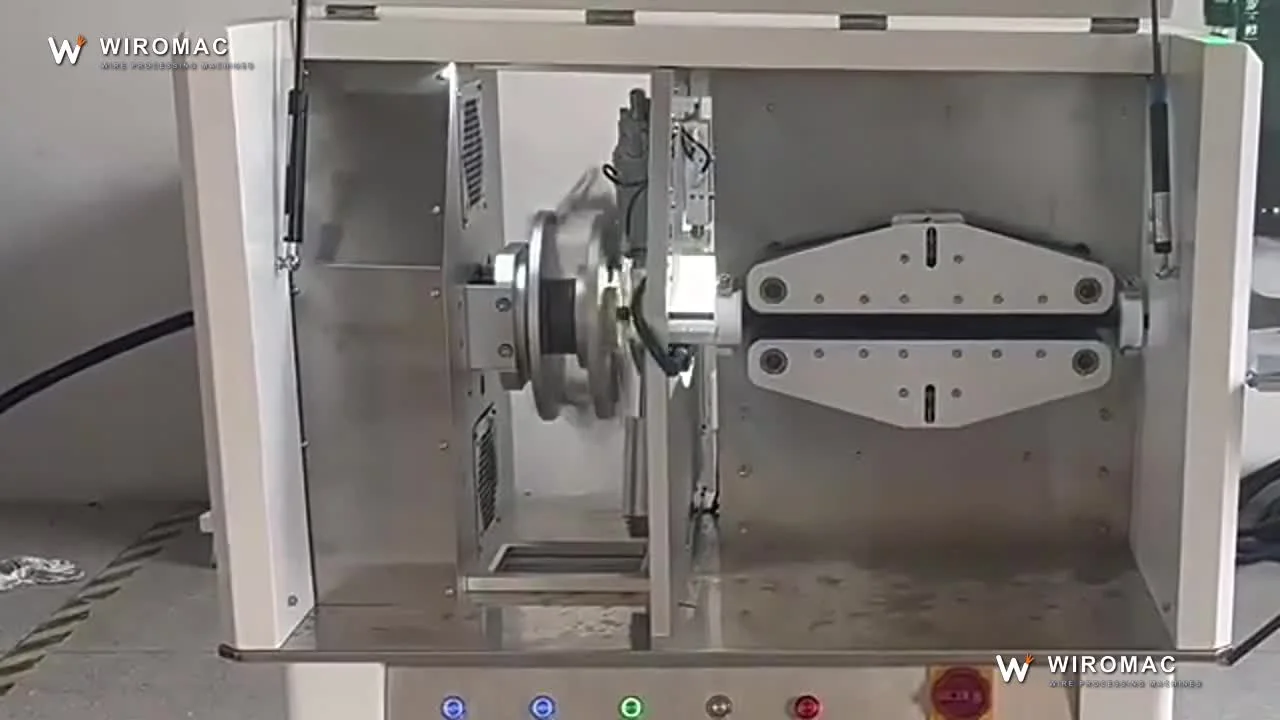 Vision-Guided Rotary Cutting Machine for Corrugated Tubes WM-607