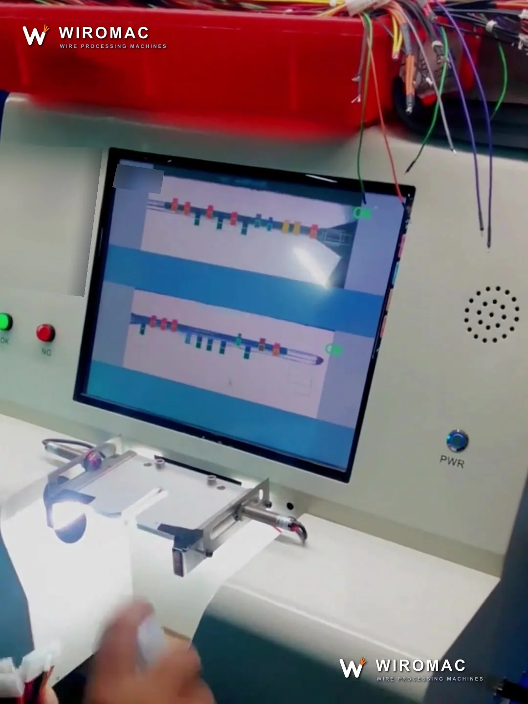 Two-Row Connector Wire Sequence Detector for Color-Order Verification WM-816